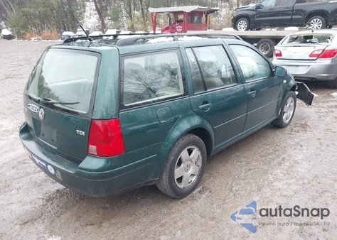 2002 Volkswagen Jetta Gls Tdi из США, поврежденный, VIN WVWSP61J12W601321